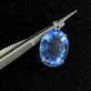 141 Ct Wonderful Pendant Natural Topaz Oval Shape Gemstone Blue Sterling Silver