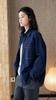 Johnature Spring Summer Korean Outlined Stitch Spliced Button Faux Denim Shirt Large Pockets Loose Tops For Women