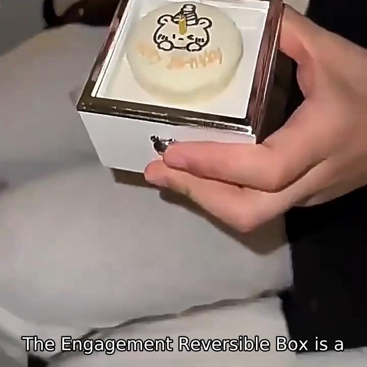 Luxury Acrylic Keepsake Box Flips from Birthday Cake Decor To Jewelry Storage - Includes Real Candles & Surprise Opening Effec