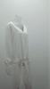 Spring and Autumn Women's Shirt Lace Splicing Long Sleeve V-Neck Solid Colour Hem Tie Loose Top