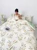 Bedding Four-piece Set Printed Skin-friendly Water Wash Sheets Quilt Cover Pillowcase Set