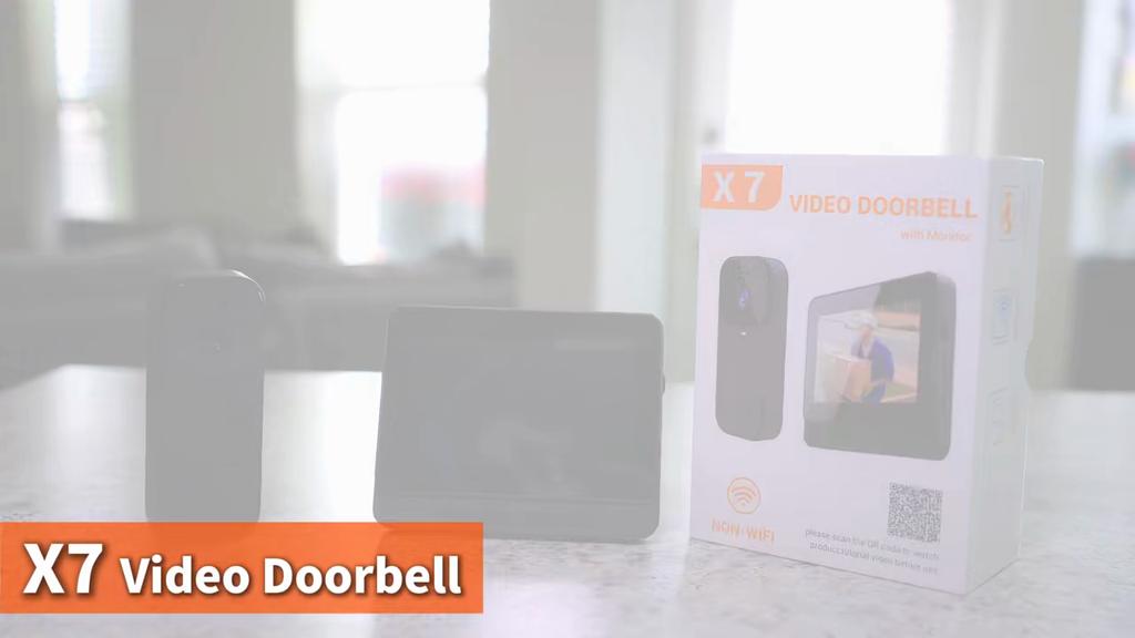 Smart Door Bell 2.4G WiFi Video Doorbell Video Intercom 4.3 Inch Home Security Intercom IR Night Vision Smart Eye Peephole X7