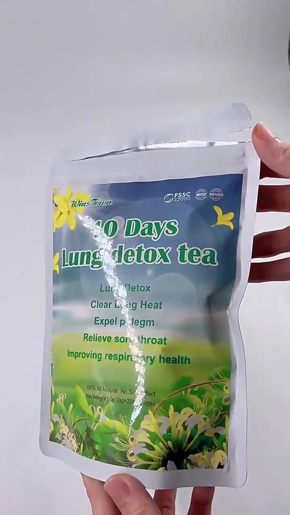 10-Day Smokers Lung Detox Tea - Herbal Cleanse & Respiratory Support