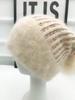 Wool Hat Women's Winter Versatile Rabbit Fur Hat Women's Winter Tide Thickened Warm Knitted Hat Cute Beret Women