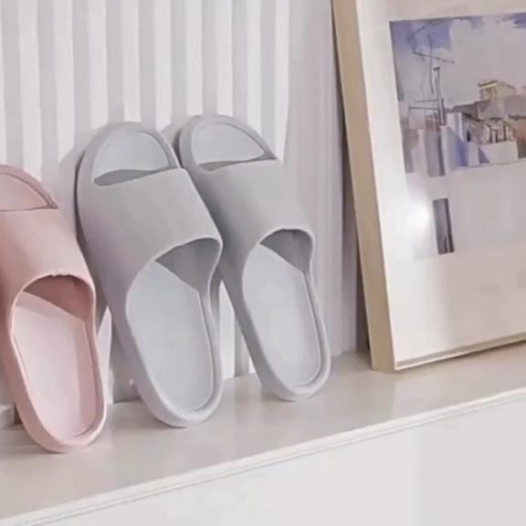 Dicksohlige Rutschfeste EVA Pantoletten - Slip-On Indoor/Outdoor Strandsandalen mit Gepolstertem Komfort, Ganzjahres-Freizeit-Hausschuhe