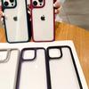 Luxusné priehľadné puzdro Bumper Armour odolné voči nárazom pre iPhone 16 15 14 Plus 13 12 11 Pro Max Robustný mäkký rám s pevným zadným krytom