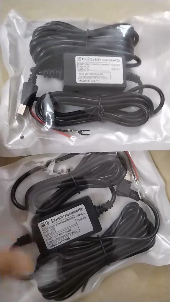 Car DC Converter 12V 24V To 5V 1.5A Type-C Micro USB Cable with Low Voltage Protection for Tachograph Navigation