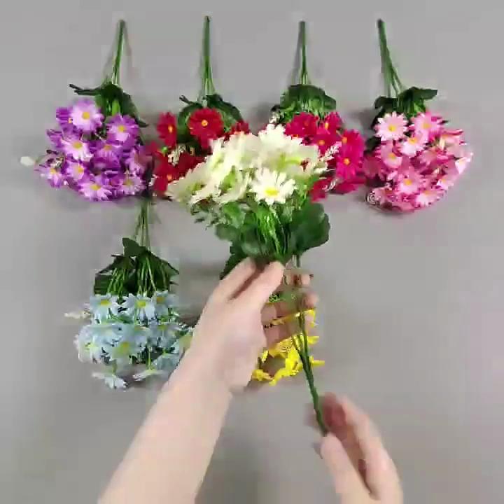 Künstliche Blume, realistisch, dekorativ, wiederverwendbar, modern, Tischdekoration, Kamillendekoration, Hochzeitsdekoration