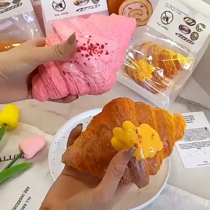 PU Hachimi Roztomilý čtvercový chléb pomalý ždímací hračky odrazová dekompresní hračka mini mačkavé dětské smyslové hračky