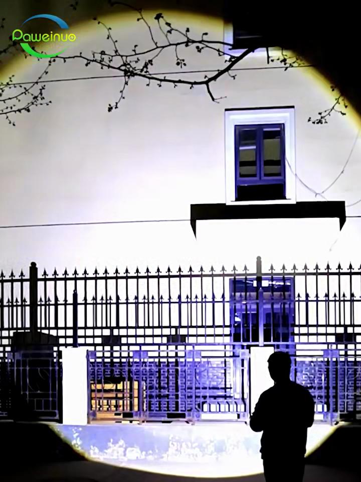 100000 ლმ ულტრა მძლავრი LED ფანარი, მრავალჯერადი დატენვის ტიპი-C ფანარი, შორ მანძილზე 2000 მ, ტაქტიკური ფანარი თევზაობისთვის, ნადირობისთვის