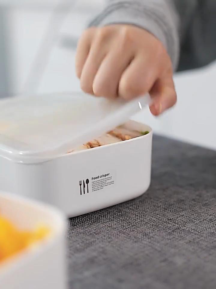 Contenedor Bento de 280ml/700ml/900ml/1000ml, mantenimiento fresco, apto para microondas, comida de estilo japonés que contiene fiambrera portátil