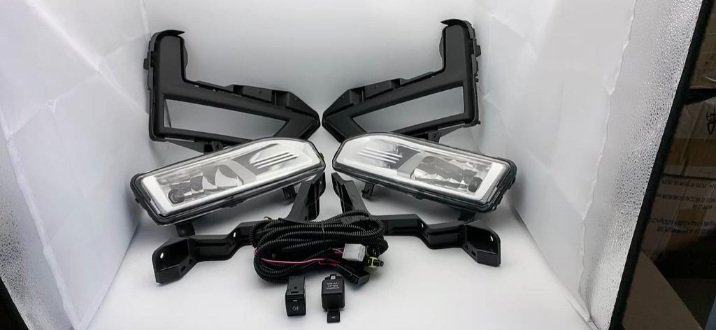 1 Set Fog Lights Headlight For Nissan Rogue X-Trail 2017 2018 T32 T31  Fog Lights Car Fog Lamp Kit With Harness Bulb Switch