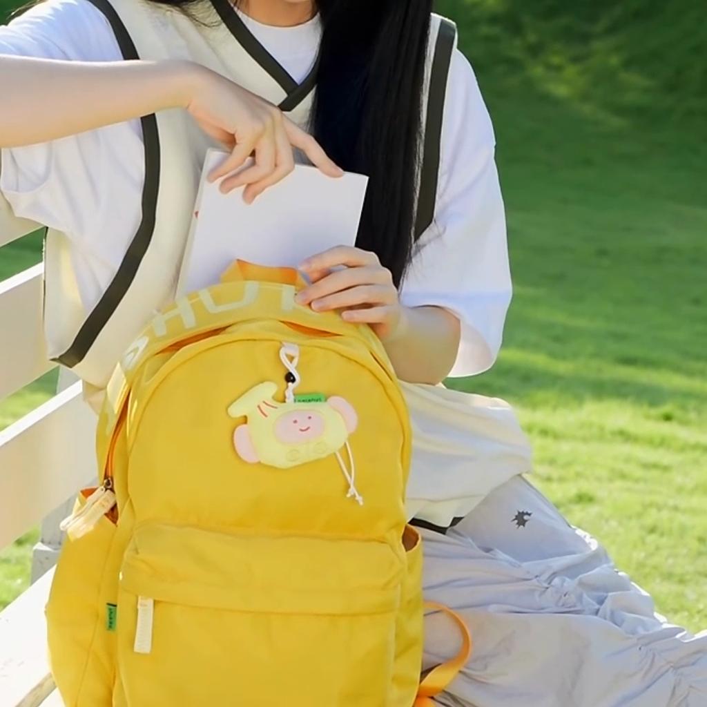 SHUKIKU Fashion Casual Travel Lightweight Backpack, Ultra-Light Backpack, Broccoli Color