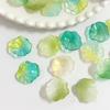 5pcs [22x25mm] Three-dimensional Lotus Leaf Beads Transparent Half-Color Lotus Leaf  Glass Accessories DIY Handmade
