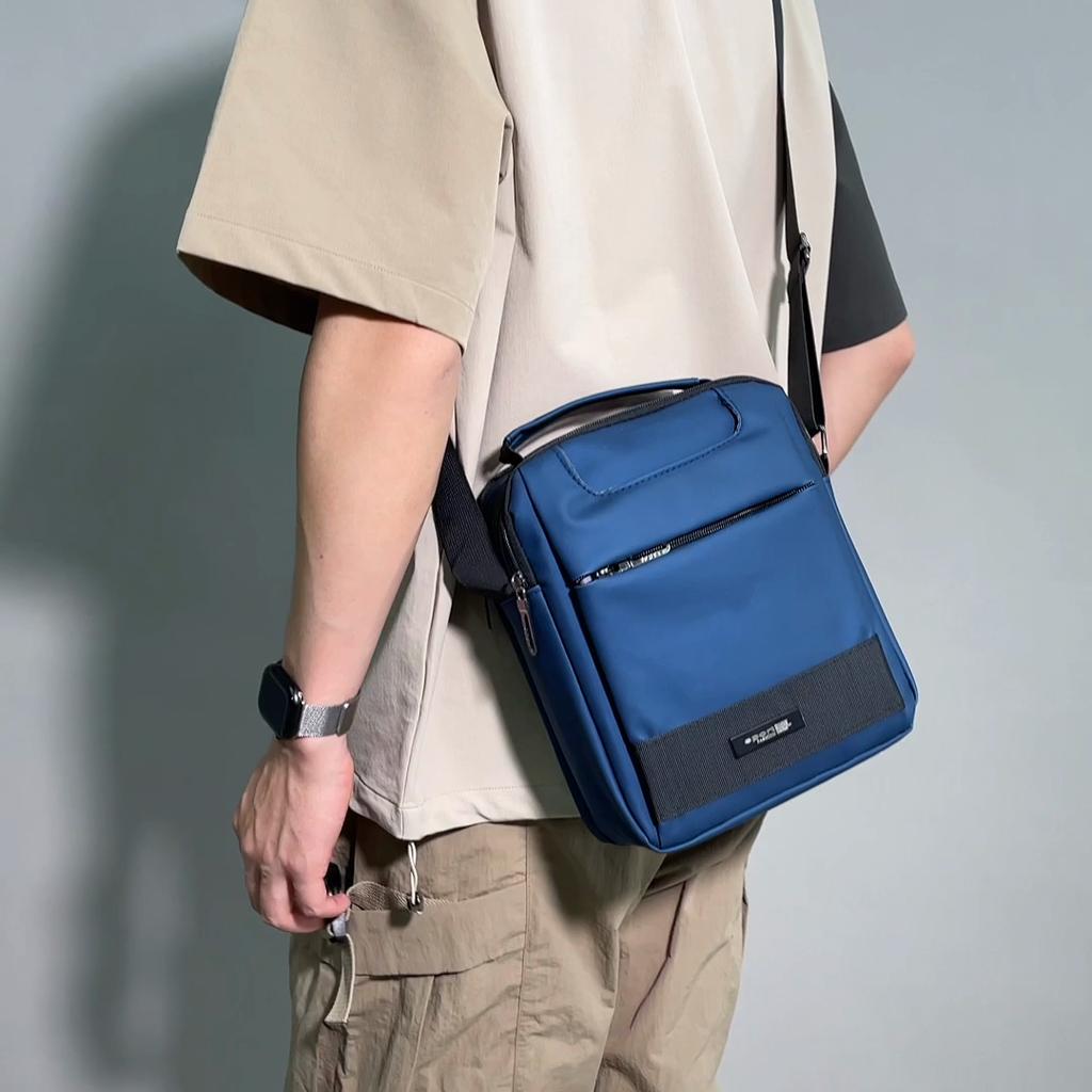 Commuter Men's Shoulder Bag Lightweight Handbag Vertical Commuter Crossbody Bag