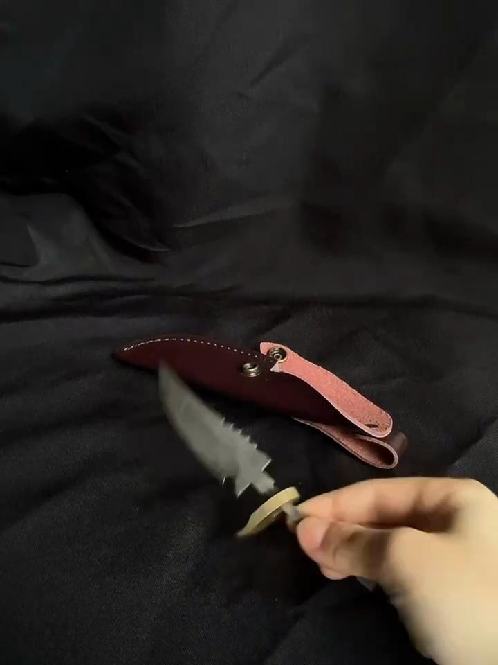 Handmade Damascus Steel Fixed Blade Knife Blanks Diy Semi-finished Billets Accessories outdoor Camping Hunting paring Tool Parts