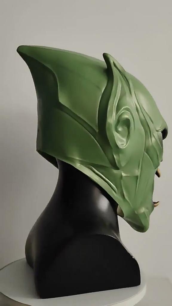 Hero Expedition Green Devil Mask Party Latex Facial Mask Goblin Mask Characters)