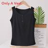 Modaer Womens Loose Fit Tank Top With Button Detail For Casual Spring Wear