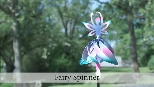 2025 Magical Kinetic Metal Windmill Spinner Unique Fairy-Ballerina Wind-Spinner Handcrafted Metal Garden Art Angel Ornament