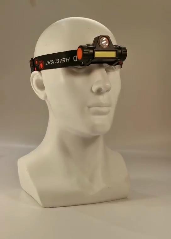 Q5+COB Bright Headlight Night Walking Headlamp Camping Hiking Head Lamp Rechargeable Outdoor Work