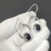 Natural Amethyst Gemstone Earrings, 925 Sterling Silver Earring, Handmade Boho Silver Jewelry Dangle Earrings, Party Wear Gifts