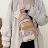 Soft Leather Large Capacity Chest Bag Women's Travel Multi-Functional Stitching Shoulder Bag
