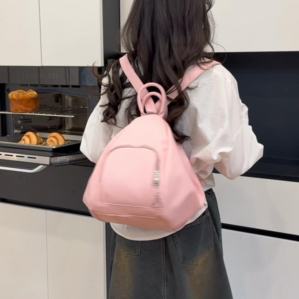 Multifunksjonell dameveske Skulderveske Pendler Business Ryggsekk Ensfarget Crossbody-veske