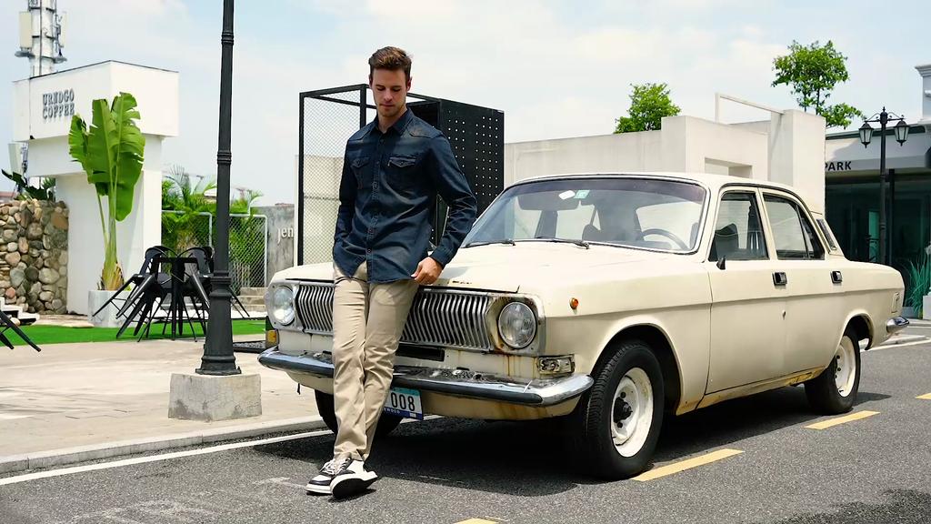 100% Cotton Casual Pants Men Solid Color Slim Fit Mens Business Pants