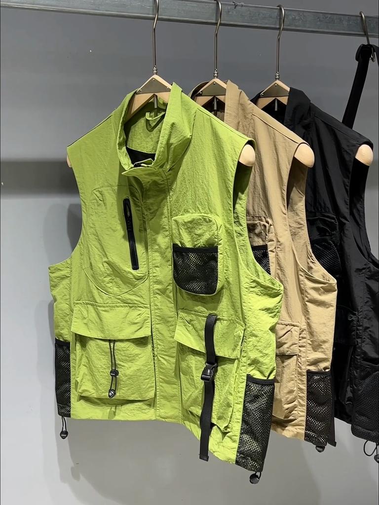 Fashion Men's Summer Vest Vintage Outdoors Sleeveless Coats Men Outerwears