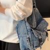 Women's Vintage Commuter Bag Large Capacity Denim Shoulder Bag