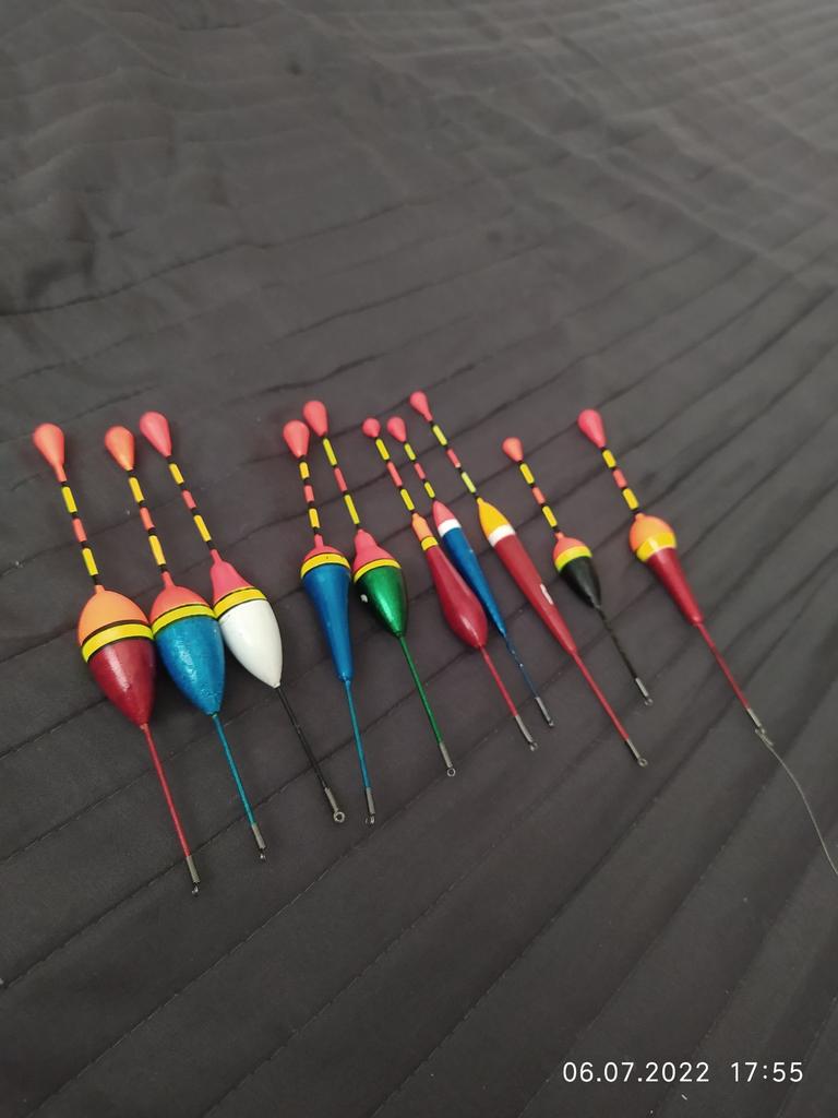 3-Pack Nano Fishing Floats - Composite Material Vertical Bobbers For Fresh Water Fishing (YN08 Series)