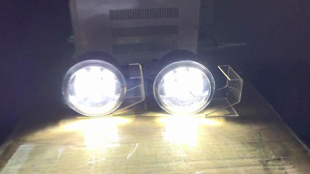 2 Pièces Accessoires de Voiture Lampe LED H11 Phare Antibrouillard + Angel Eye DRL Feux de Jour 12V Pour Ford Ranger 2009-2015