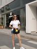 Summer Korean Style Loose Casual Hooded Women's Short-sleeved T-shirt Half-sleeved Hooded Top