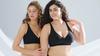 Soutien-gorge sans fil à décolleté plongeant pour femme, Soutien Confort Push Up Rassemblant Lingerie Soutien-gorge T-shirt