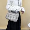 Women's Crossbody Bag Soft Leather Shoulder Bag Middle-Aged Mother Bag