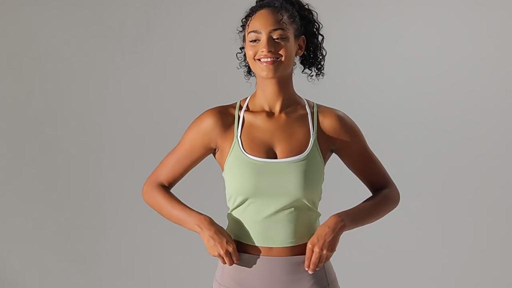 Auroth Back Cross Sports Vest Women Yoga Sports Bra Candy Color Fitness Top