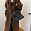 Simple Casual Messenger Bag 2024 Autumn New Bag Women's Retro Trend Tote Bag Foreign Fashion Shoulder Bag