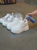Thick-soled Hollow Fashion Casual Shoes for Women In Summer Woven Mesh White Shoes All-match Platform Shoes