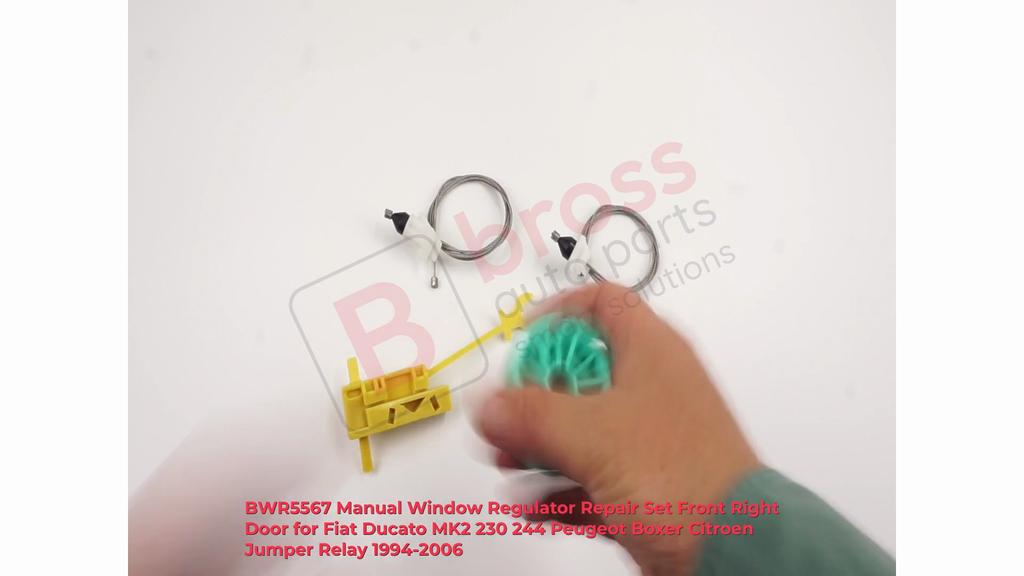 BWR5567 Manual Window Regulator Set Front Right Door for Fiat Ducato MK2 230 244 Peugeot Boxer Citroen Jumper Relay 1994-2006
