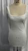 Abito alla Moda Trendy a Colore Solido con Rilievo a Diamante e Spalline Sottili per Donna Inverno Nuovo Sexy Schiena Scoperta Senza Maniche Chic Aderente