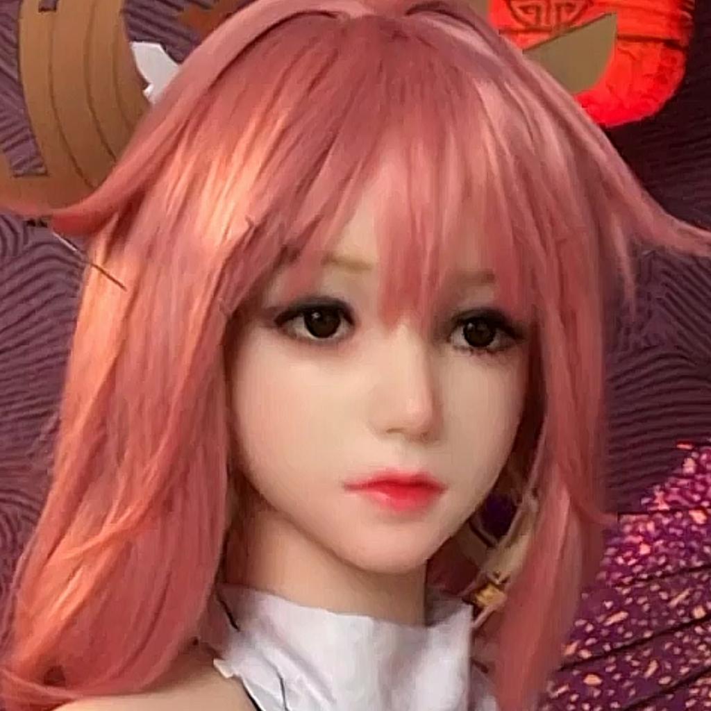 Peruca padrão com cabeça 100% silicone, adequada para corpo de boneca sexual de 130-180 cm, 2 métodos de conexão, brinquedos sexuais, manequins, cabeças de silicone GJ021