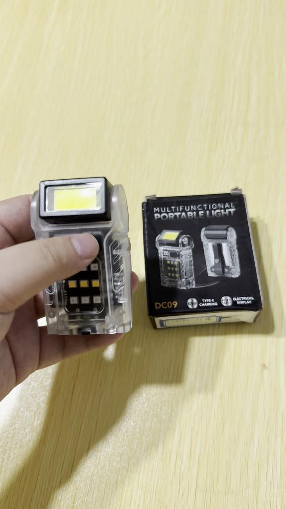 Portable LED COB+SMD Flashlight Head Rotation Magnetic Torch Built-in Battery USB Rechargable Outdoor Camping Emergency Lantern