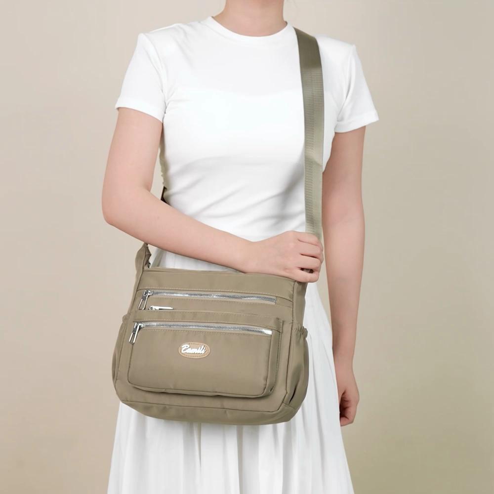 Nylon Shoulder Bag Women's Large Capacity Crossbody Bag Middle-Aged Mother Bag