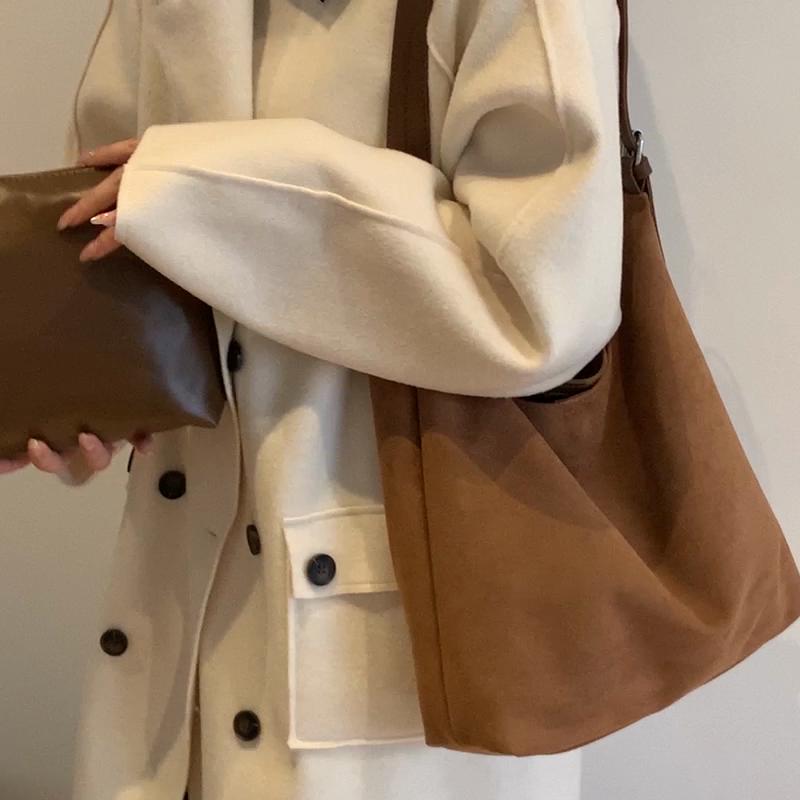 Pu Bag Women's Large Capacity Shoulder Underarm Bag Commuter Tote Bag