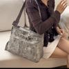 Rivet Soft Leather Tote Bag Women's Shoulder Bag Crossbody Bag Underarm Bag