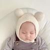 Baby Hat Fashion Ins Double Ball Warm Baby Ear Protection Hat Children's Woolen Hat