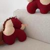 Year Of The Horse Cartoon Plush Cushion With Pp Cotton Filling For Home And Office Use