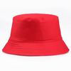 Hwcap Reine Baumwolle Einfarbig Fischerhut mit gesticktem Logo, Tragbarer Bucket Hat für Sonnenschutz