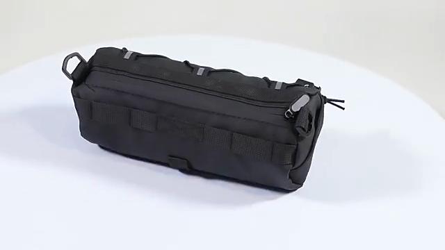 Bike Front Tube Bag Waterproof Storage Roll Bag Bicycle Handlebar Basket Pack Portable Large Capacity Cycling Accessory Shoulder Bag