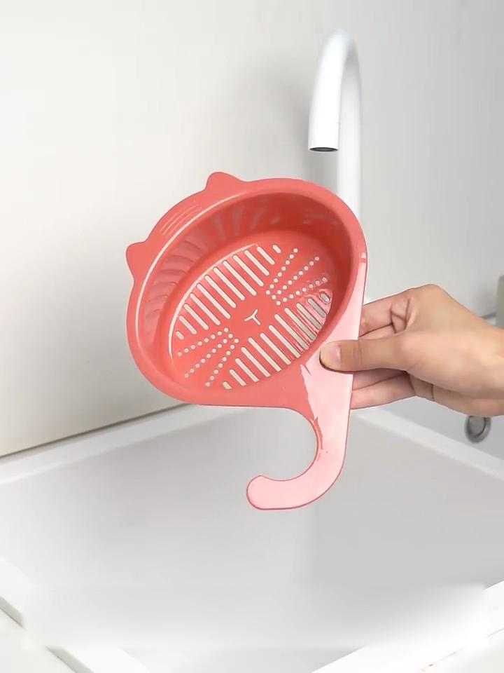 Küchengeschirr Wasserhahn Filterkorb Punch-freies Nützliche süße Katze Form Waschbecken
